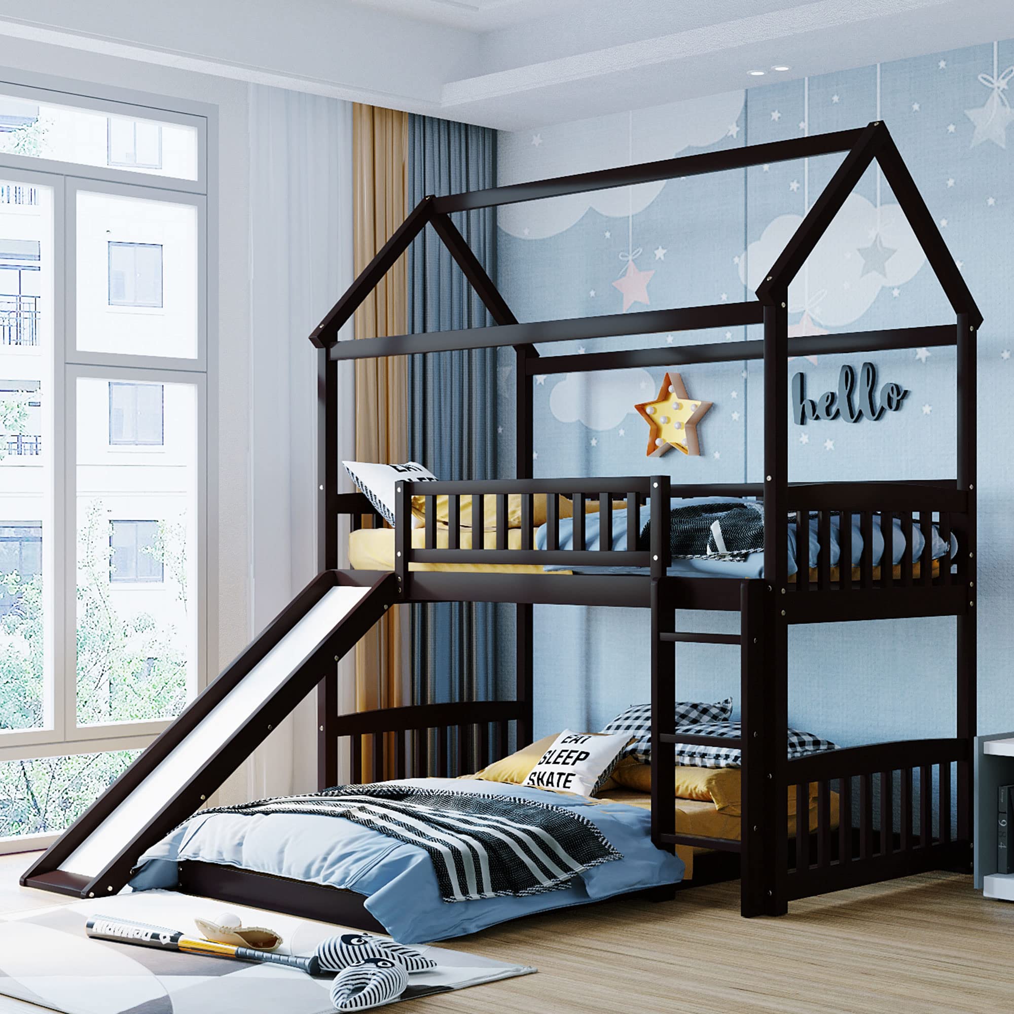 Cat ladder for outlet bunk bed