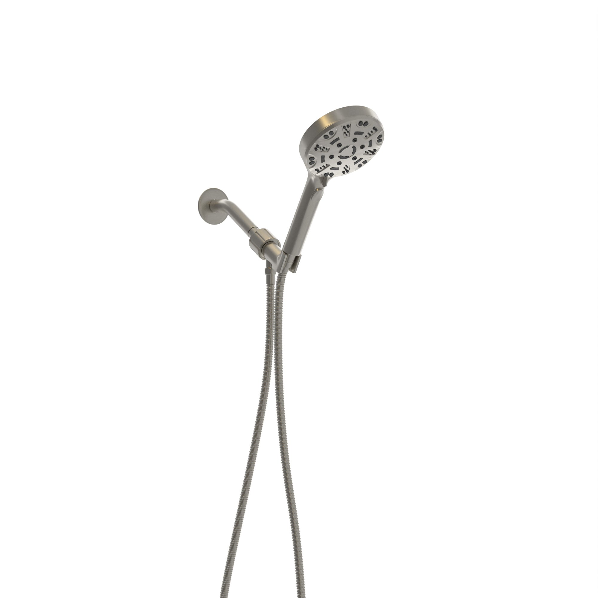 Lostcat Multi Function Adjustable Hand Shower - 8-Function Hand Shower, Brushed Nickel