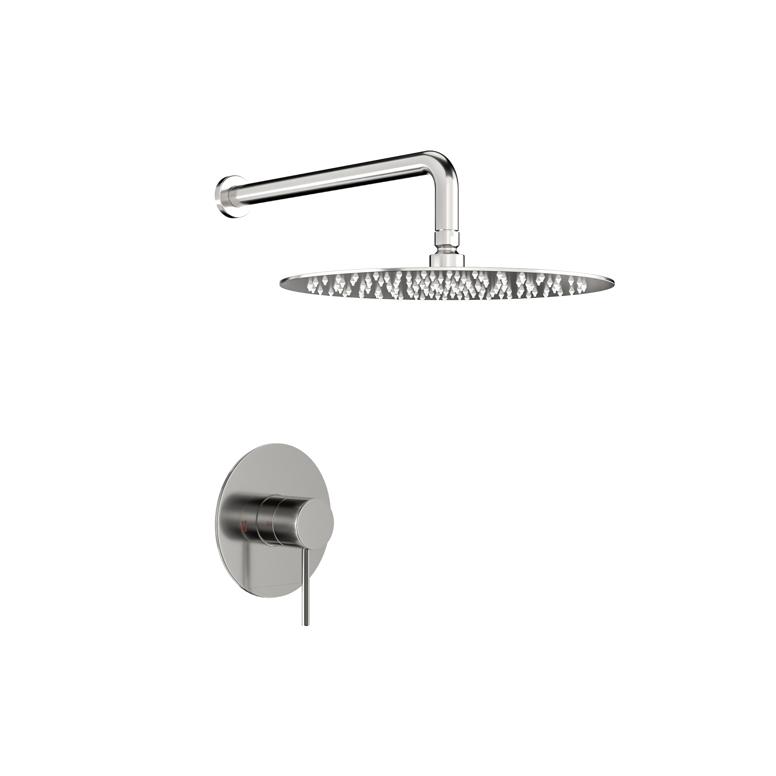 Lostcat Shower Faucet Set,,Shower System with 10-Inch Rainfall Shower Head and Shower Valve, Brushed Nickel