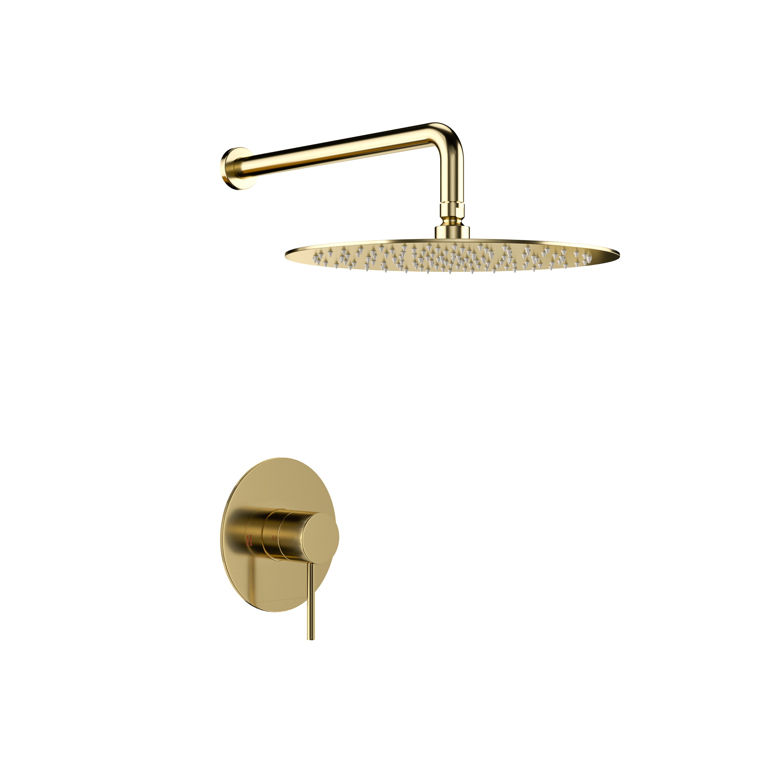 Lostcat Shower Faucet Set,,Shower System with 10-Inch Rainfall Shower Head and Shower Valve, Gold