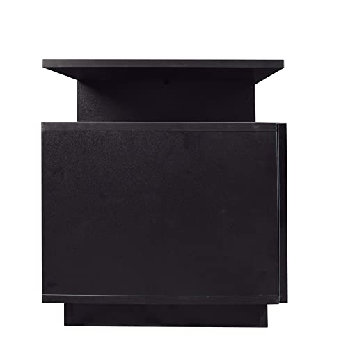 Lostcat 77" TV Stand with Drawers, Modern Television Stands with Open Shelf, Entertainment Center for Living Room, Bedroom, Black - Lostcat