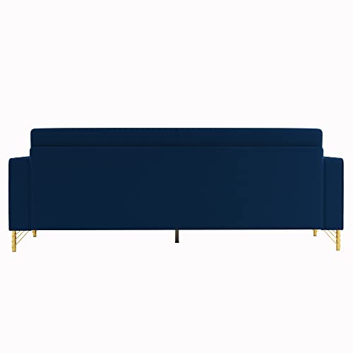 Lostcat 85'' Velvet Sofa with 2 Pillows - Lostcat