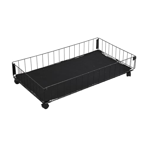Lostcat Twin Daybed with Storage, Metal Day Bed with 2 Drawers for Bedroom Living Room, Stylish Daybed Sofa Bed with Heavy Duty Slat Support, No Box Spring Needed, Black - Lostcat